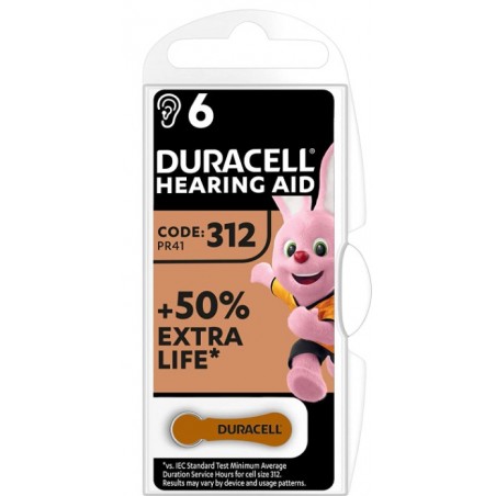 Duracell Italy Duracell Easy Tab 312 Marrone Batteria Per Apparecchio Acustico