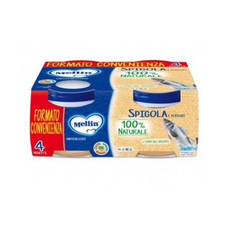 Danone Nutricia Soc. Ben. Mellin Omogeneizzato Di Spigola E Verdure 4 X 80 G