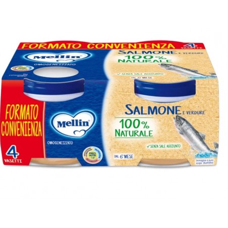 Mellin Omogeneizzato Di Salmone 4 X 80 G