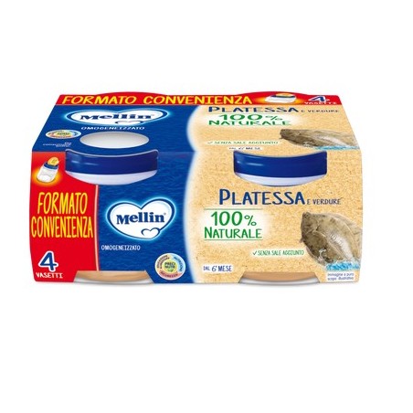 Danone Nutricia Soc. Ben. Mellin Omogeneizzato Platessa 4x80 G