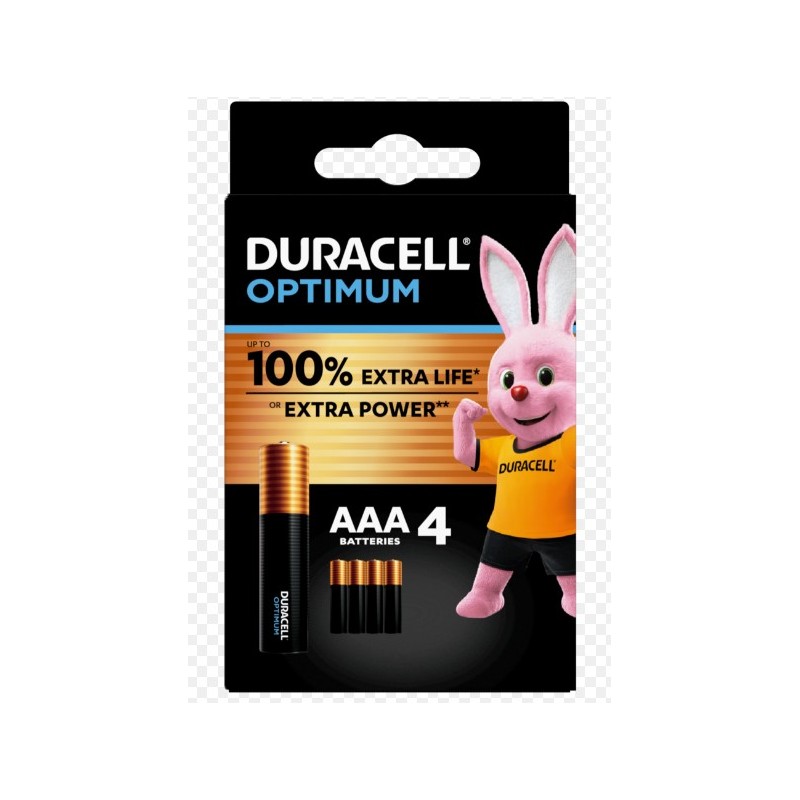 Duracell Italy Duracell Optimum Aaa B4 4 Pezzi