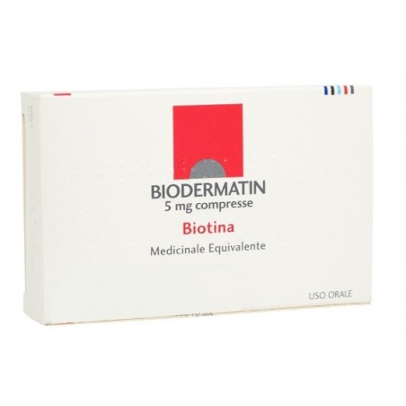 Biodermatin 5 Mg 30 Compresse biotina