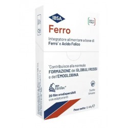 Confezione da 20 film orodispersibili di Ferro della Ibsa farmaceutici