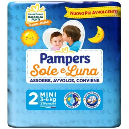 Fater Pampers Sole Luna Midini 21 Pezzi