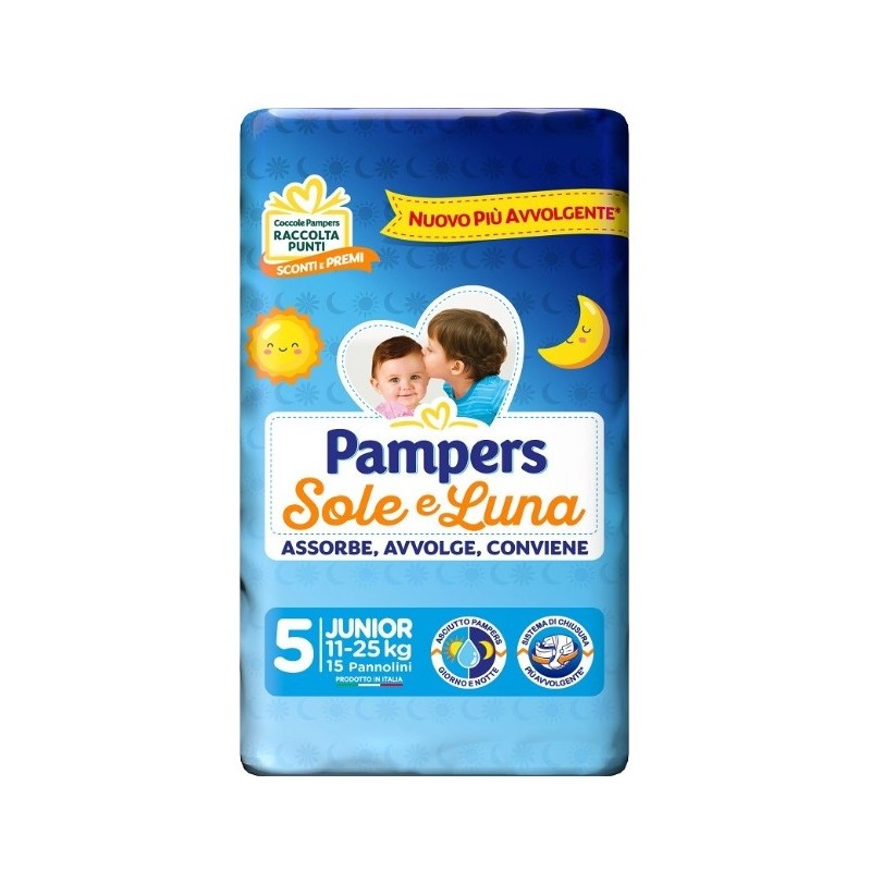 Fater Pampers Sole&luna Junior 15 Pezzi