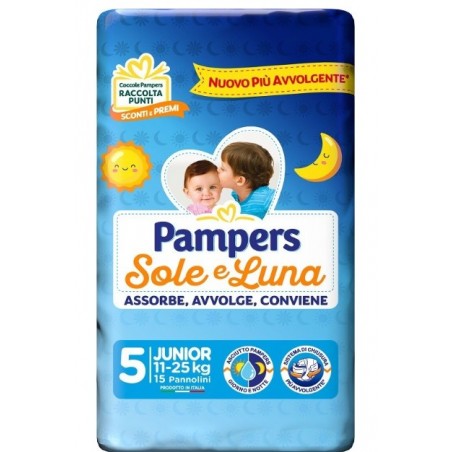 Fater Pampers Sole&luna Junior 15 Pezzi