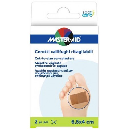 Pietrasanta Pharma Cerotto Callifugo Master-aid Footcare Ritagliabile 64x40 Mm 2 Pezzi B3