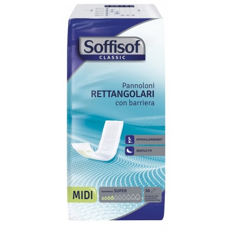 S. I. L. C. Soffisof Classic Pannolone Rettengolare Con Barriera 30 Pezzi