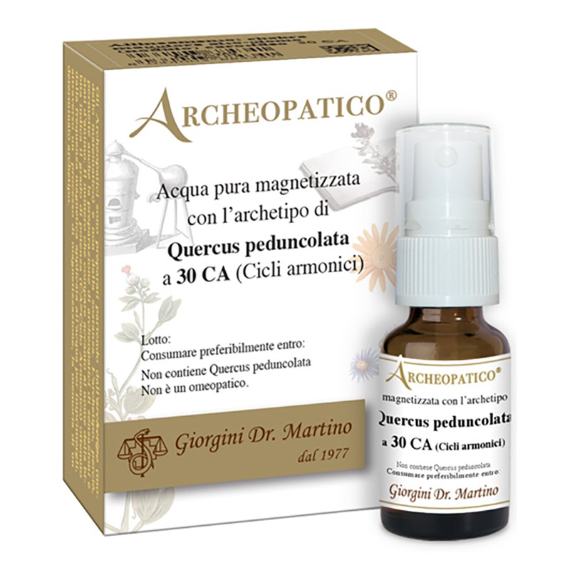 Dr. Giorgini Archeopatico Acqua Pura Magnetizzata Con Archetipo Quercus Peduncolata A 30 Cicli Armonici 10 Ml