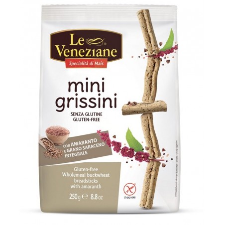 Molino Di Ferro Le Veneziane Minigrissini Grano Saraceno Integrale Con Amaranto 250 G