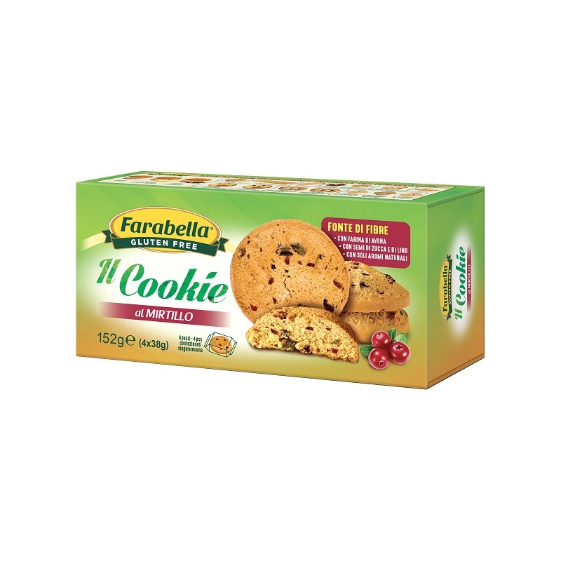 Bioalimenta Farabella Il Cookie Al Mirtillo 4 Bustine Da 38 G