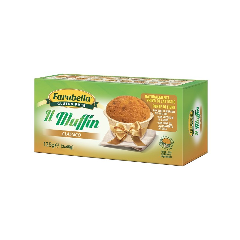 Bioalimenta Farabella Muffin Classico 3 Pezzi Da 45 G