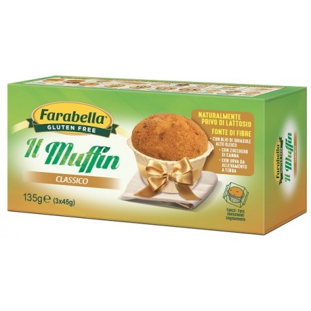 Bioalimenta Farabella Muffin Classico 3 Pezzi Da 45 G