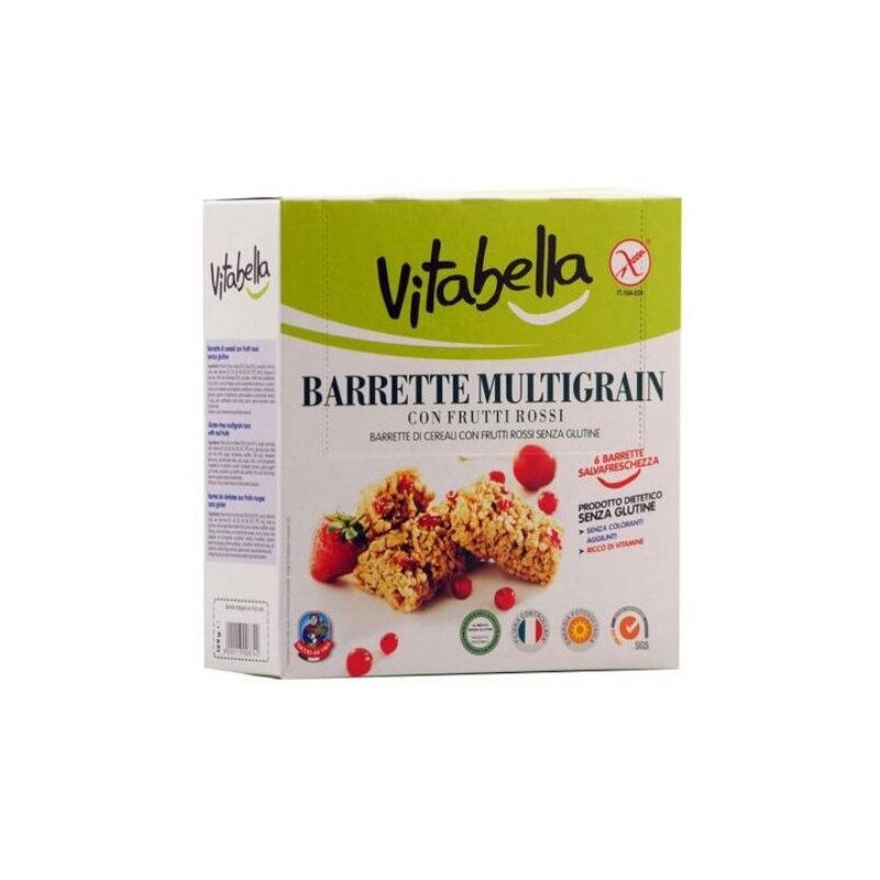 Molino Nicoli Vitabella Multigrain Barretta Frutti Rossi 129 G