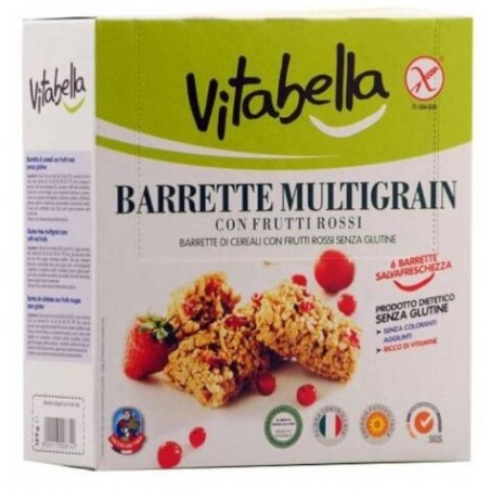 Molino Nicoli Vitabella Multigrain Barretta Frutti Rossi 129 G