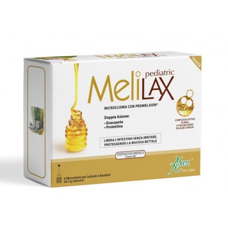 Aboca Melilax Pediatrico Microclismi stipsi 6 Pezzi 5 G