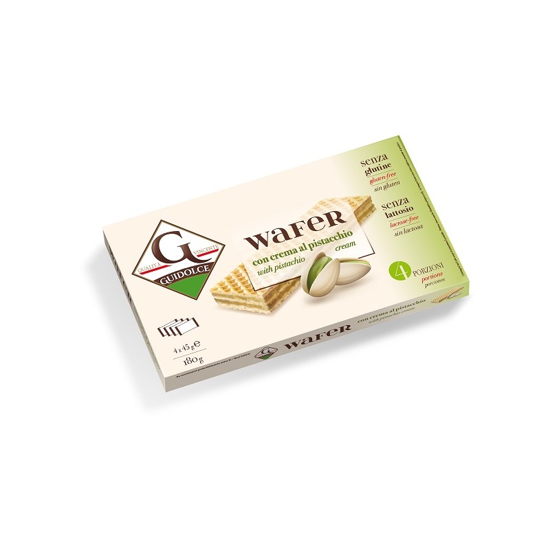 Guidolce Wafer Con Crema Al Pistacchio 4 Porzioni X 45 G