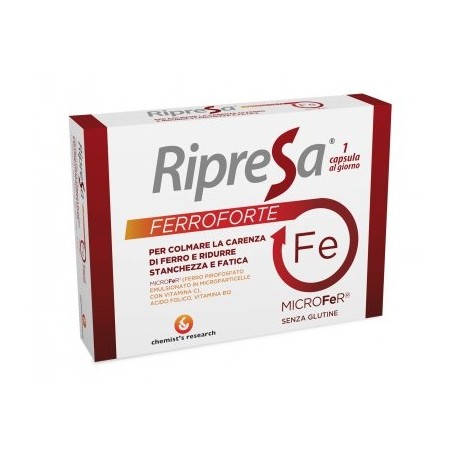 Chemist's Research Ripresa Ferroforte 20 Capsule