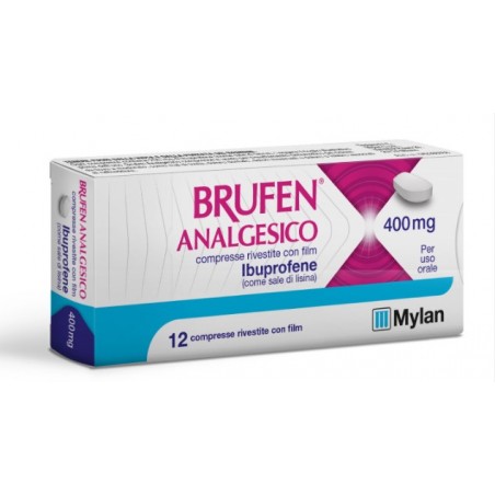 Brufen Analgesico Ibuprofene 400 Mg 12 Compresse Rivestite antinfiammatorio