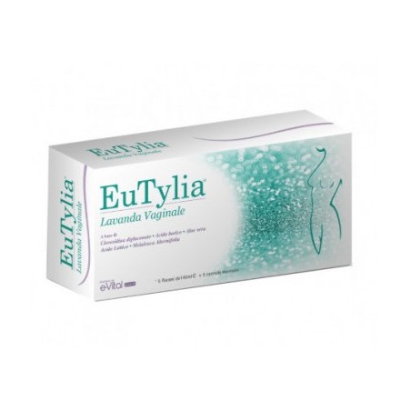 E. Vitalgroup Eutylia Lavanda Vaginale 5 Flaconi 140 Ml + 5 Cannule Monouso