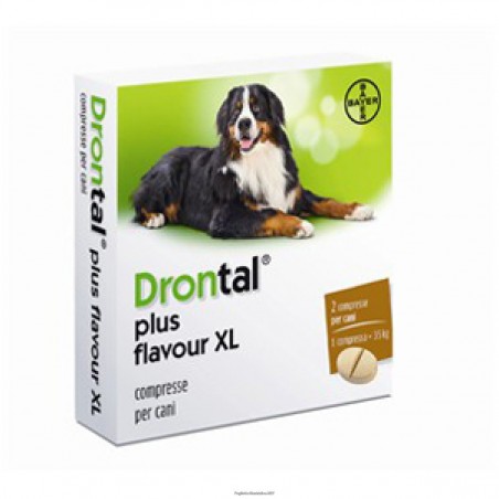 Vetoquinol S. A. Drontal Multi Aroma Carne Xl 525/504/175 Mg Compresse Per Cani