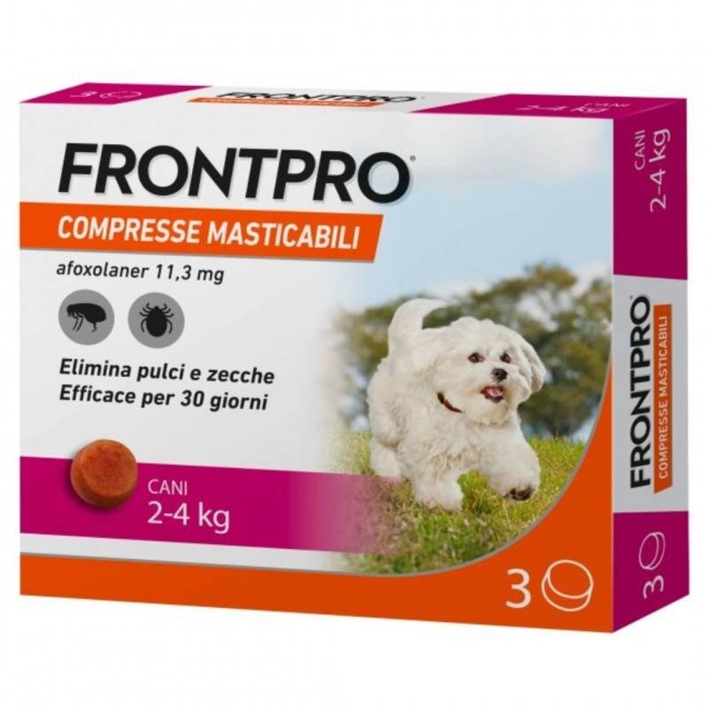 Frontpro 3 Compresse Masticabili Per Cani 2-4 kg