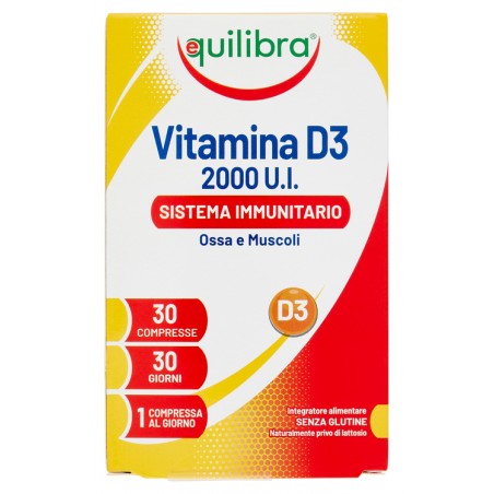 Equilibra Vitamina D3 2000ui Sistema Immunitario Ossa E Muscoli 30 Compresse