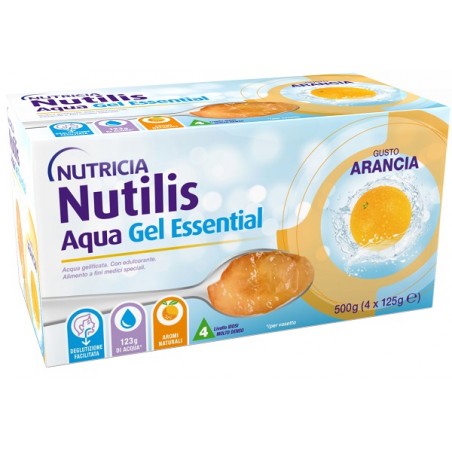 Danone Nutilis Aqua Gel Arancia 4 Pezzi Da 125 G