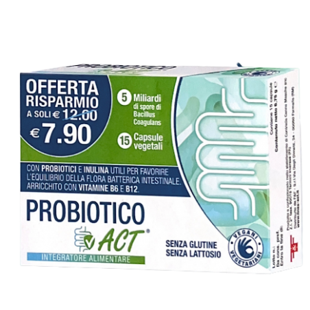 F&f Probiotico Act 15 Capsule Vegetali