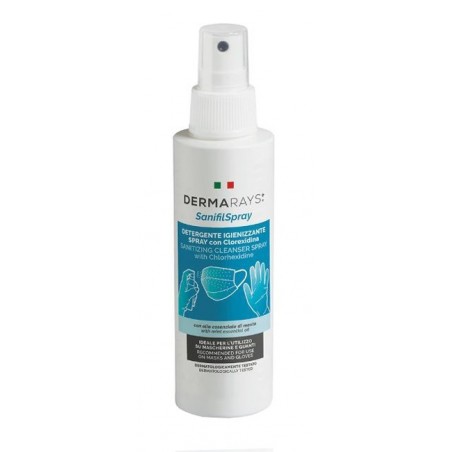 Dermarays Sanifil Spray Detergente Igienizzante Spray Con Clorexidina Per Mascherine E Guanti 100 Ml