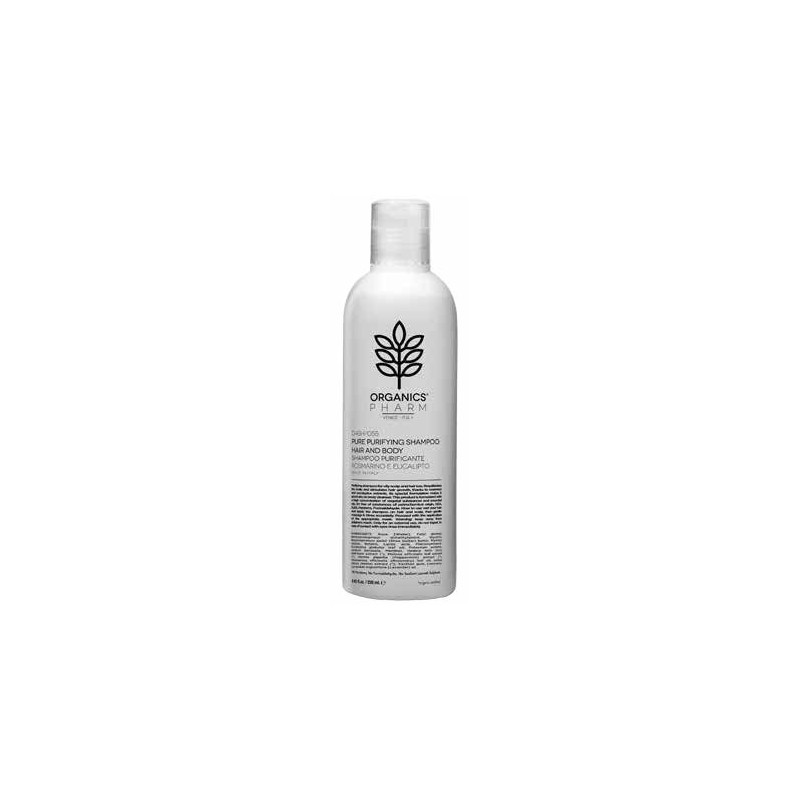 Sma Organics Pharm Pure Purifying Shampoo Hair & Body Rosemary And Eucalyptus