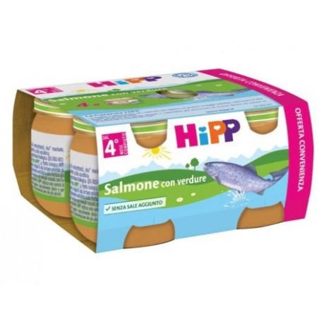 Hipp Italia Hipp Omogeneizzato Salmone/verdure 4x80 G