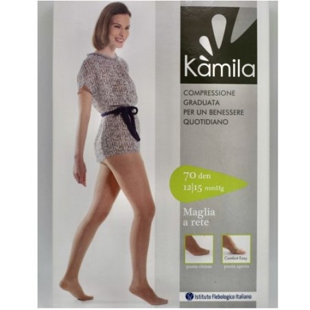 Ca-mi Kamila Comfort Collant Maglia Rete 70 Denari Playa 3 12/15 Mmhg