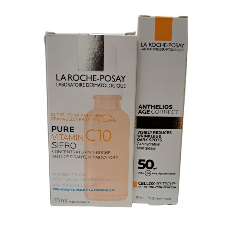 La Roche Posay-phas Kit Vitamin C10 Siero 30 Ml+age 15 Ml