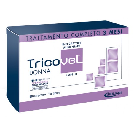 Tricovel Donna per nutrimento e protezione di capelli sani 90 Compresse