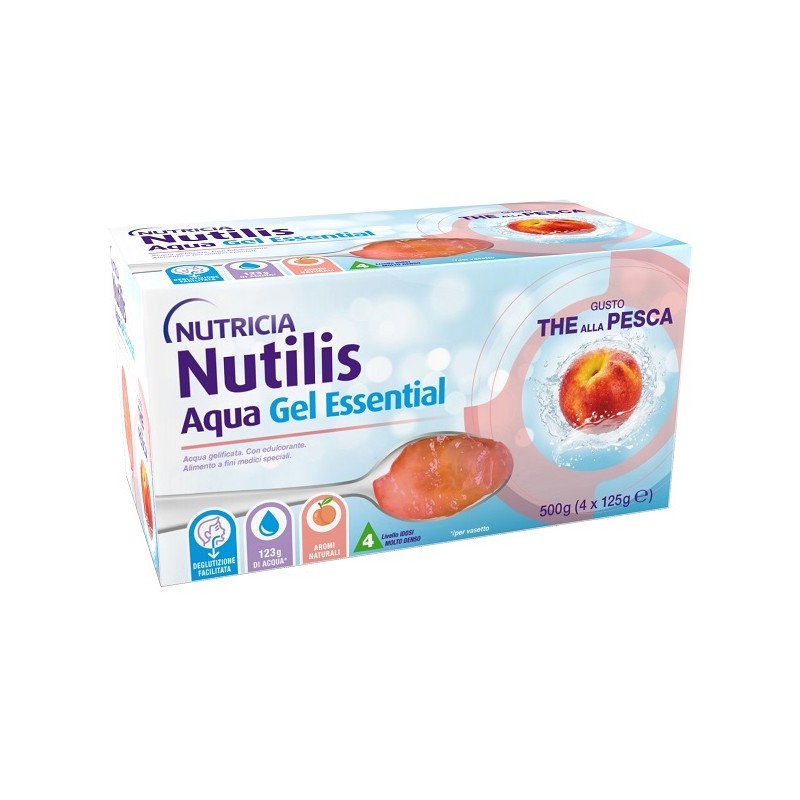 Danone Nutilis Aqua Gel Pesca 4 Pezzi Da 125 G