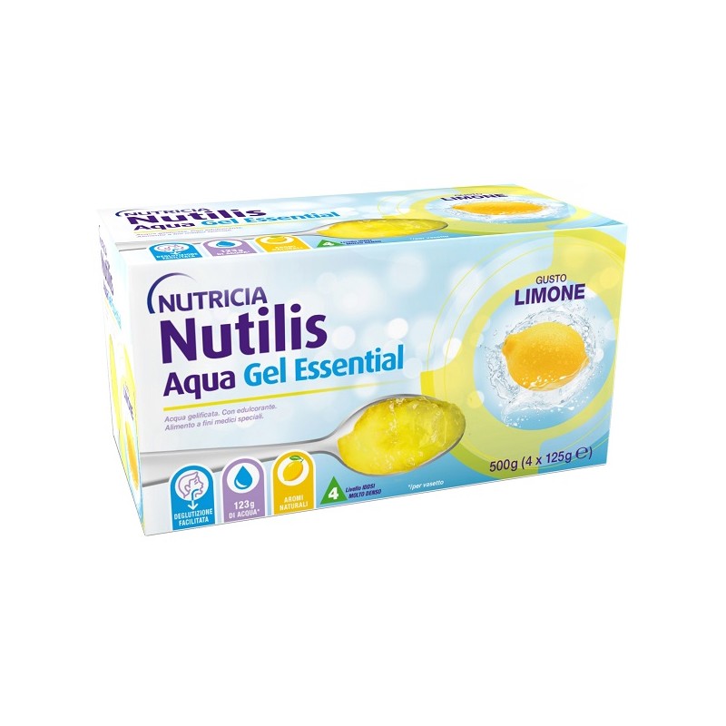 Danone Nutilis Aqua Gel Limone 4 Pezzi Da 125 G