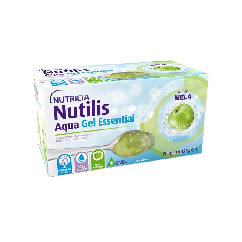 Danone Nutricia Soc. Ben. Nutilis Aqua Gel Mela 4 Pezzi Da 125 G