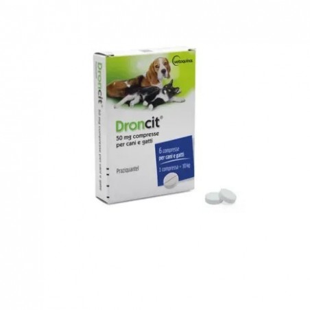 Droncit 50 Mg 6 Compresse Per Cani E Gatti