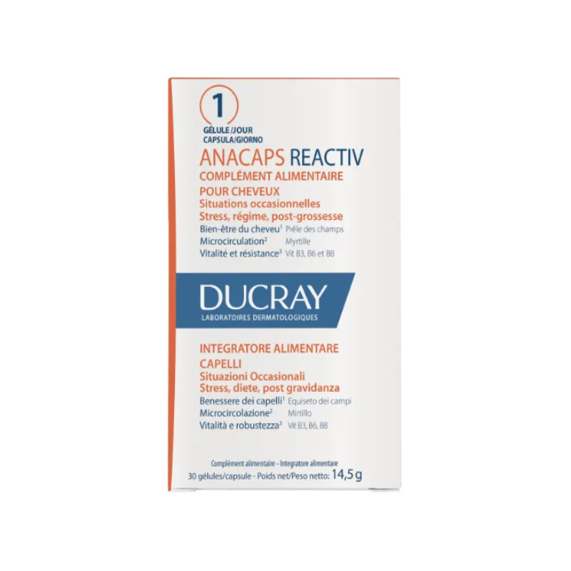 Ducray Anacaps Reactiv Capelli Situazione Occasionale 30 Capsule