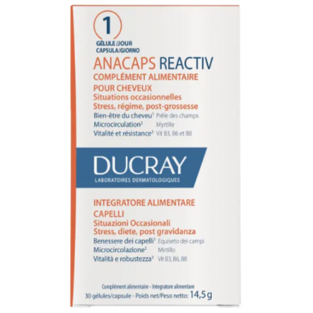 Ducray Anacaps Reactiv Capelli Situazione Occasionale 30 Capsule