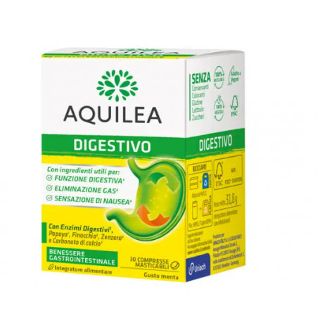 Uriach Italy Aquilea Digestivo 30 Compresse Masticabili