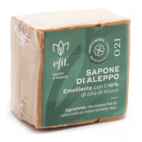 Efit Sapone Di Aleppo Solido Emolliente Con 16% Olio Di Alloro 200 G