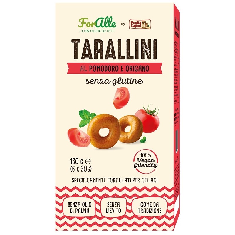 Re Food Foralle Tarallini Pomodoro E Origano 6 Bustine X 30 G