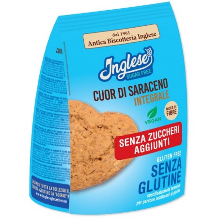 Gaia Inglese Biscotti Cuor Di Saraceno Integrali Senza Zuccheri Aggiunti 200 G