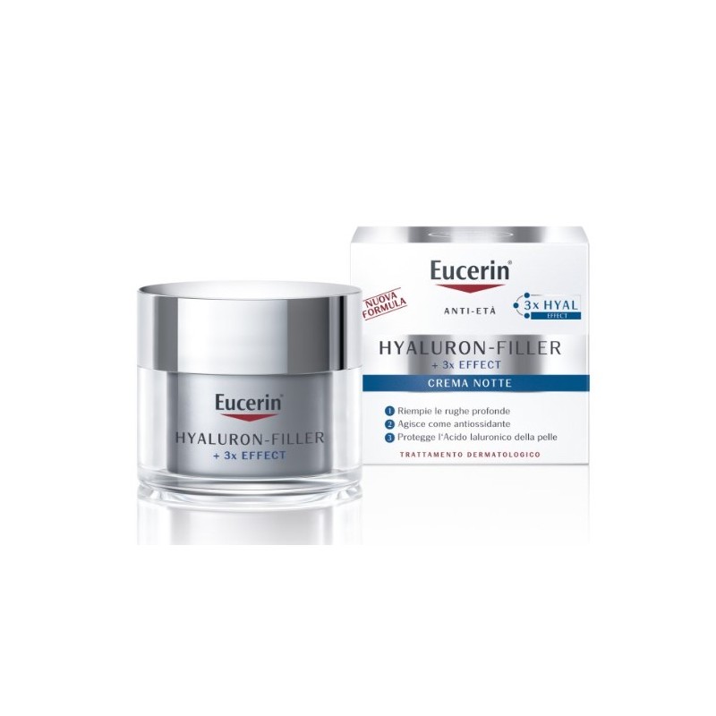 vasetto 50 ml crema hyaluron filler notte eucerin