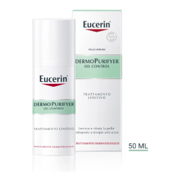 Confezione 50 ml di Eucerin dermopurifyer oil control trattamento lenitivo pelle grassa e acneica