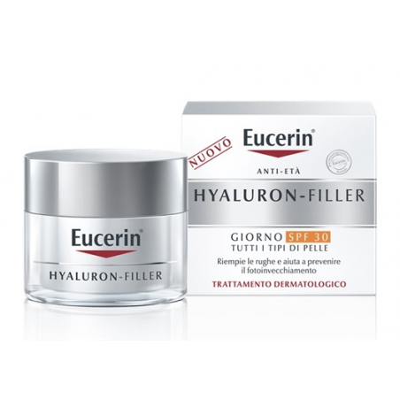 Confezione 30 ml crema eucerin hyaluron filler per tutti i tipi di pelle spf 30