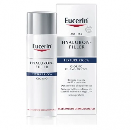 Confezione da 50 ml eucerin hyaluron filler texture ricca giorno