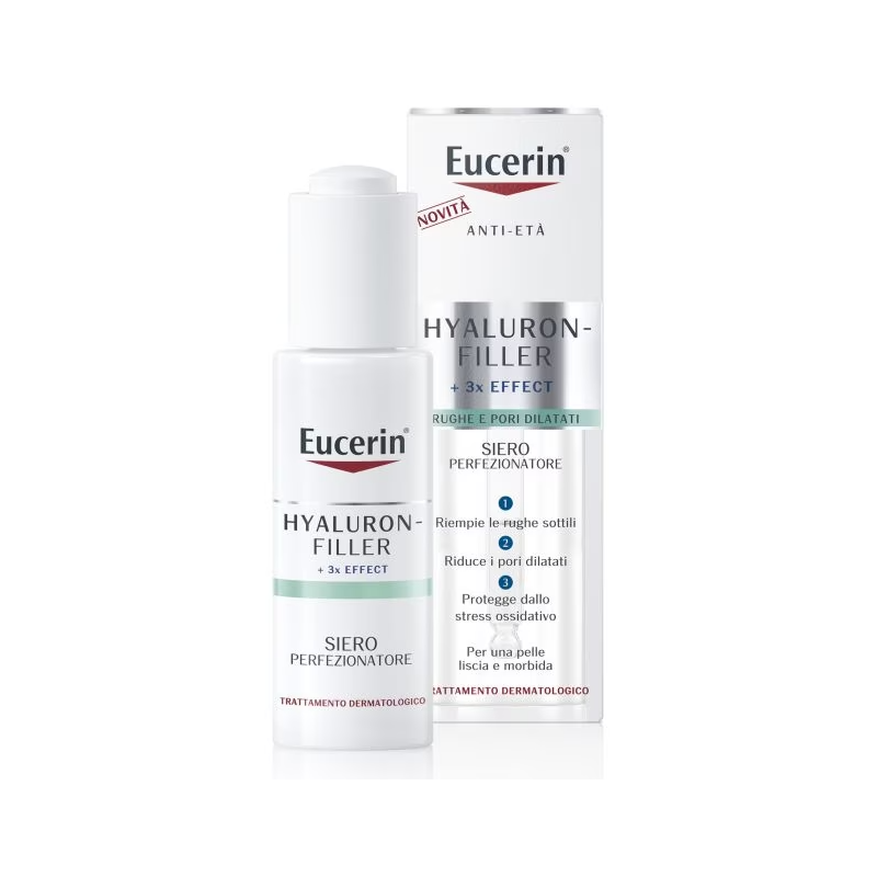 confezione da 30 ml eucerin siero perfezionatore hyaluron filler per rughe e pori dilatati